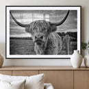 Scottish Highland Cow Canvas Wall Art Farmhouse Decor, by MyGreatCanvas | Canvas Wall Art Prints | Photo Prints & Wall Decor