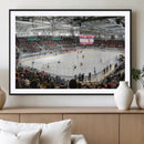 Lausanne Arena Ice Hockey Stadium Wall Art Canvas Print,