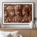 Indian Woman Statue Wall Art Canvas Print