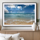 Sea View From the Beach Canvas Print