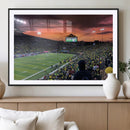 Eugene Autzen Stadium Canvas Wall Art Print – Sunset Over by MyGreatCanvas | Canvas Wall Art Prints | Photo Prints & Wall Decor
