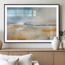 Abstract Landscape Wall Art Canvas Print - Warm Tones of