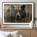 Abstract 399 Bear Wall Art | Rustic Cabin Wall Decor with by MyGreatCanvas | Canvas Wall Art Prints | Photo Prints & Wall Decor