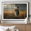 Jesus Shepherd Wall Art | Ready to Hang Triptych Canvas of