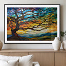 Mosaic Tree Wall Art | Ready to Hang Stained Glass Style