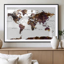 World Map Canvas Print – Detailed Map of the World Wall Art by MyGreatCanvas | Canvas Wall Art Prints | Photo Prints & Wall Decor