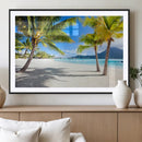 Blue Beach and Sea Wall Art Canvas Print by MyGreatCanvas | Canvas Wall Art Prints | Photo Prints & Wall Decor