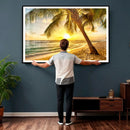 Beach Sunset Canvas Wall Art Print - Tropical Beach Canvas by MyGreatCanvas | Canvas Wall Art Prints | Photo Prints & Wall Decor