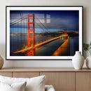 Large Wall Art San Francisco Canvas Print - Wonderful Golden