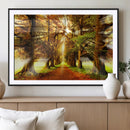 Sunshine in Forest and Trees Wall Art Canvas Print by MyGreatCanvas | Canvas Wall Art Prints | Photo Prints & Wall Decor