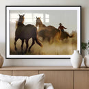 Horses and Cowboys Wall Art Canvas Print by MyGreatCanvas | Canvas Wall Art Prints | Photo Prints & Wall Decor