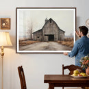 Farmhouse Rustic Barn Wall Art Canvas Print – Framed and
