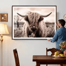 Scottish Cow Longhorn Wall Art Canvas Print by MyGreatCanvas | Canvas Wall Art Prints | Photo Prints & Wall Decor