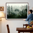 Foggy Forest Wall Art – Tranquil Green Woodland Canvas by MyGreatCanvas | Canvas Wall Art Prints | Photo Prints & Wall Decor