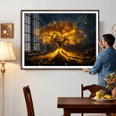 Golden Tree of Life Canvas Wall Art Print - Majestic Glowing by MyGreatCanvas | Canvas Wall Art Prints | Photo Prints & Wall Decor