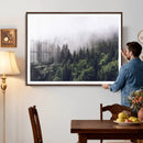 Misty Forest Canvas Wall Art – Serene Triptych Nature Print by MyGreatCanvas | Canvas Wall Art Prints | Photo Prints & Wall Decor