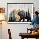 Rustic Bear Wall Art - Grizzly 399 Bear Wall Art - Mountain