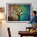 Yggdrasil Tree of Life Wall Art Print | Mosaic Style 3-Panel