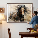 Abstract Horse Wall Art Canvas Print – Large Western
