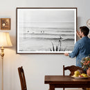 Surfer Silhouette Wall Art Canvas Print – Framed Calm Ocean by MyGreatCanvas | Canvas Wall Art Prints | Photo Prints & Wall Decor
