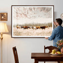 Longhorn Cattle Wall Art Canvas Print – Framed Texas Ranch