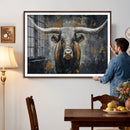 Rustic Bull Wall Art Canvas Print, Longhorn Wall Decor for by MyGreatCanvas | Canvas Wall Art Prints | Photo Prints & Wall Decor