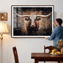 Abstract Longhorn Wall Art Canvas Print – Vintage Western by MyGreatCanvas | Canvas Wall Art Prints | Photo Prints & Wall Decor