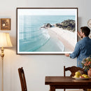 Aerial Beach Wall Art Canvas Print, Coastal Ocean Waves and by MyGreatCanvas | Canvas Wall Art Prints | Photo Prints & Wall Decor