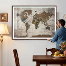 World Map Canvas Print – Framed Detailed Map of the World by MyGreatCanvas | Canvas Wall Art Prints | Photo Prints & Wall Decor