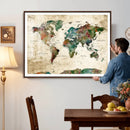 World Map Canvas Print – Framed Detailed Map of the World by MyGreatCanvas | Canvas Wall Art Prints | Photo Prints & Wall Decor