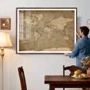 World Map Canvas Print – Framed Travel Map Wall Art for by MyGreatCanvas | Canvas Wall Art Prints | Photo Prints & Wall Decor