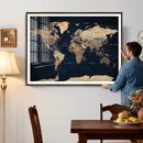World Map Canvas Print – Detailed Map of the World Wall Art by MyGreatCanvas | Canvas Wall Art Prints | Photo Prints & Wall Decor