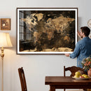 World Map Canvas Print, Modern Decorative Framed Map Artwork by MyGreatCanvas | Canvas Wall Art Prints | Photo Prints & Wall Decor