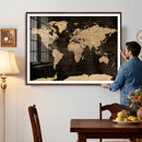 World Map Canvas Print – Detailed Map of the World Wall Art