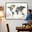 World Map Wall Art Canvas Print for Office Wall Decor by MyGreatCanvas | Canvas Wall Art Prints | Photo Prints & Wall Decor