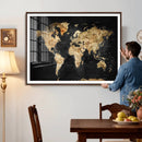 World Map Canvas Wall Art with Famous Landmarks – Framed by MyGreatCanvas | Canvas Wall Art Prints | Photo Prints & Wall Decor
