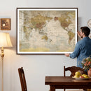 World Map Canvas Print – Detailed Map of the World Wall Art by MyGreatCanvas | Canvas Wall Art Prints | Photo Prints & Wall Decor