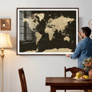 World Map Canvas Print – Framed World Map Wall Art for