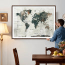 World Map Canvas Print – Framed Travel Map Wall Art for by MyGreatCanvas | Canvas Wall Art Prints | Photo Prints & Wall Decor