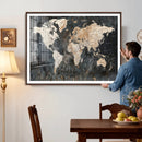 World Map Canvas Print – Detailed Map of the World Wall Art by MyGreatCanvas | Canvas Wall Art Prints | Photo Prints & Wall Decor