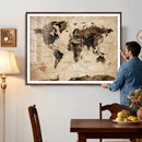 World Map Wall Art Canvas Print by MyGreatCanvas | Canvas Wall Art Prints | Photo Prints & Wall Decor