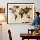 World Map Canvas Print – Framed Travel Map Wall Art for by MyGreatCanvas | Canvas Wall Art Prints | Photo Prints & Wall Decor