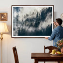 Foggy Mountain Forest Canvas Print, Misty Pine Trees Nature by MyGreatCanvas | Canvas Wall Art Prints | Photo Prints & Wall Decor