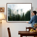Misty Mountain Forest Canvas Print, Foggy Pine Trees Nature by MyGreatCanvas | Canvas Wall Art Prints | Photo Prints & Wall Decor
