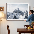 Snowy Mountain Range Canvas Print, Alpine Peaks Landscape by MyGreatCanvas | Canvas Wall Art Prints | Photo Prints & Wall Decor