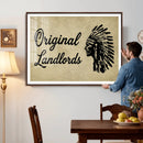 Original Landlords Wall Art Canvas Print, Native American by MyGreatCanvas | Canvas Wall Art Prints | Photo Prints & Wall Decor