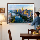 Austin Skyline Wall Art Canvas Print, Austin Downtown Night by MyGreatCanvas | Canvas Wall Art Prints | Photo Prints & Wall Decor