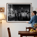 Boston Wall Art Canvas Print, Boston City Downtown Night by MyGreatCanvas | Canvas Wall Art Prints | Photo Prints & Wall Decor