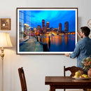 Boston Wall Art Canvas Print, Boston City Downtown Night by MyGreatCanvas | Canvas Wall Art Prints | Photo Prints & Wall Decor