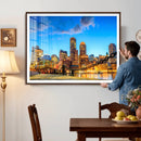 Boston Wall Art Canvas Print, Boston City Downtown Night by MyGreatCanvas | Canvas Wall Art Prints | Photo Prints & Wall Decor